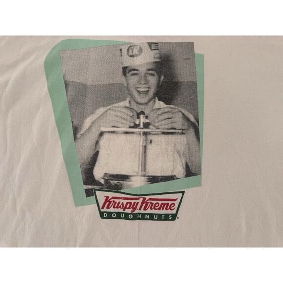 Vtg 90’s Krispy Kreme Donuts T Shirt Sz 2XL XXL Anvil USA Graphic Cotton - Picture 14 of 16